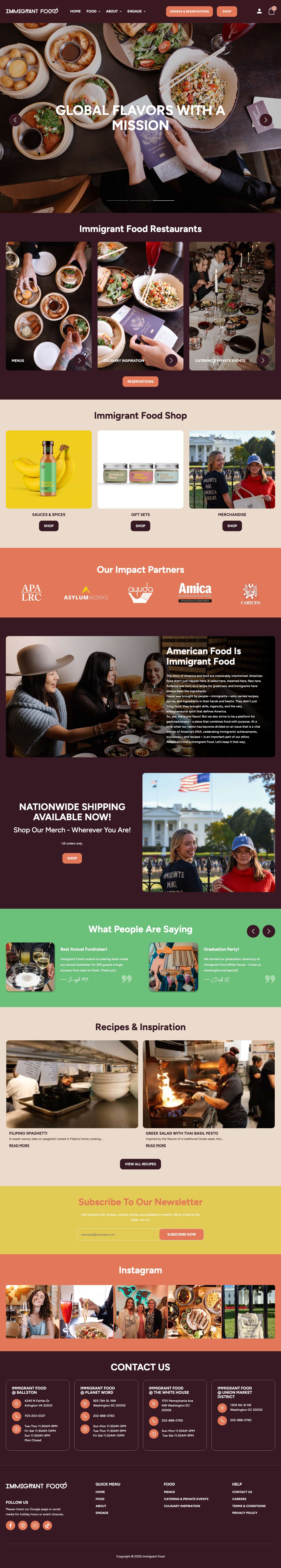 immigrantfood - Full Screenshot