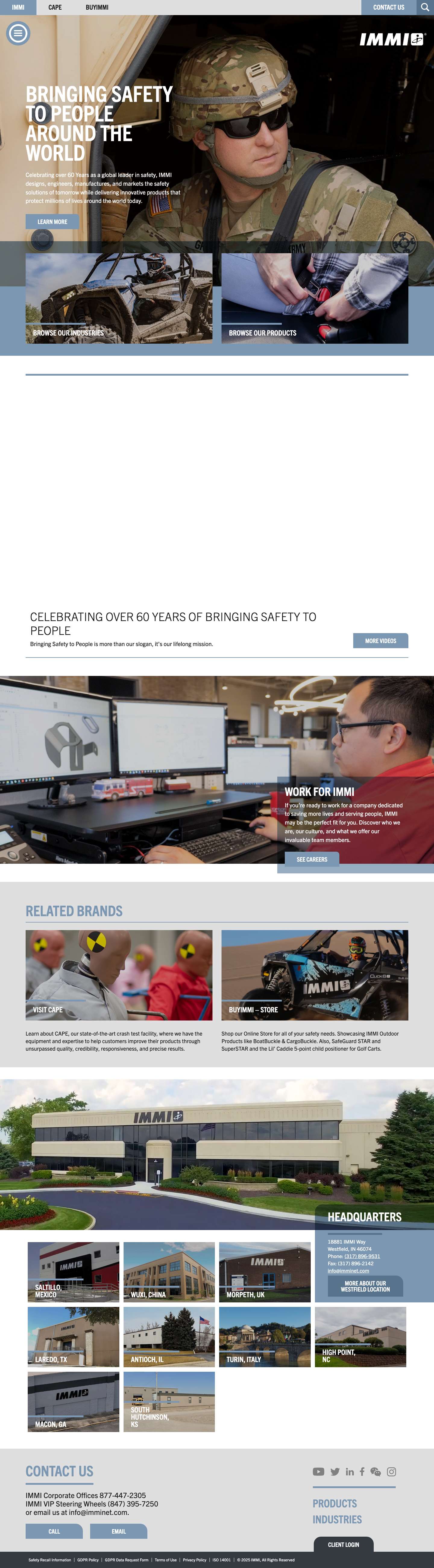 Homepage - IMMI Bringing Safety to People | IMMIicon-pinicon-searchmenu-togglemenu-closeicon-searchicon-pinmenu-closesocial-youtubesocial-twittersocial-linkedinsocial-facebook - Full Screenshot