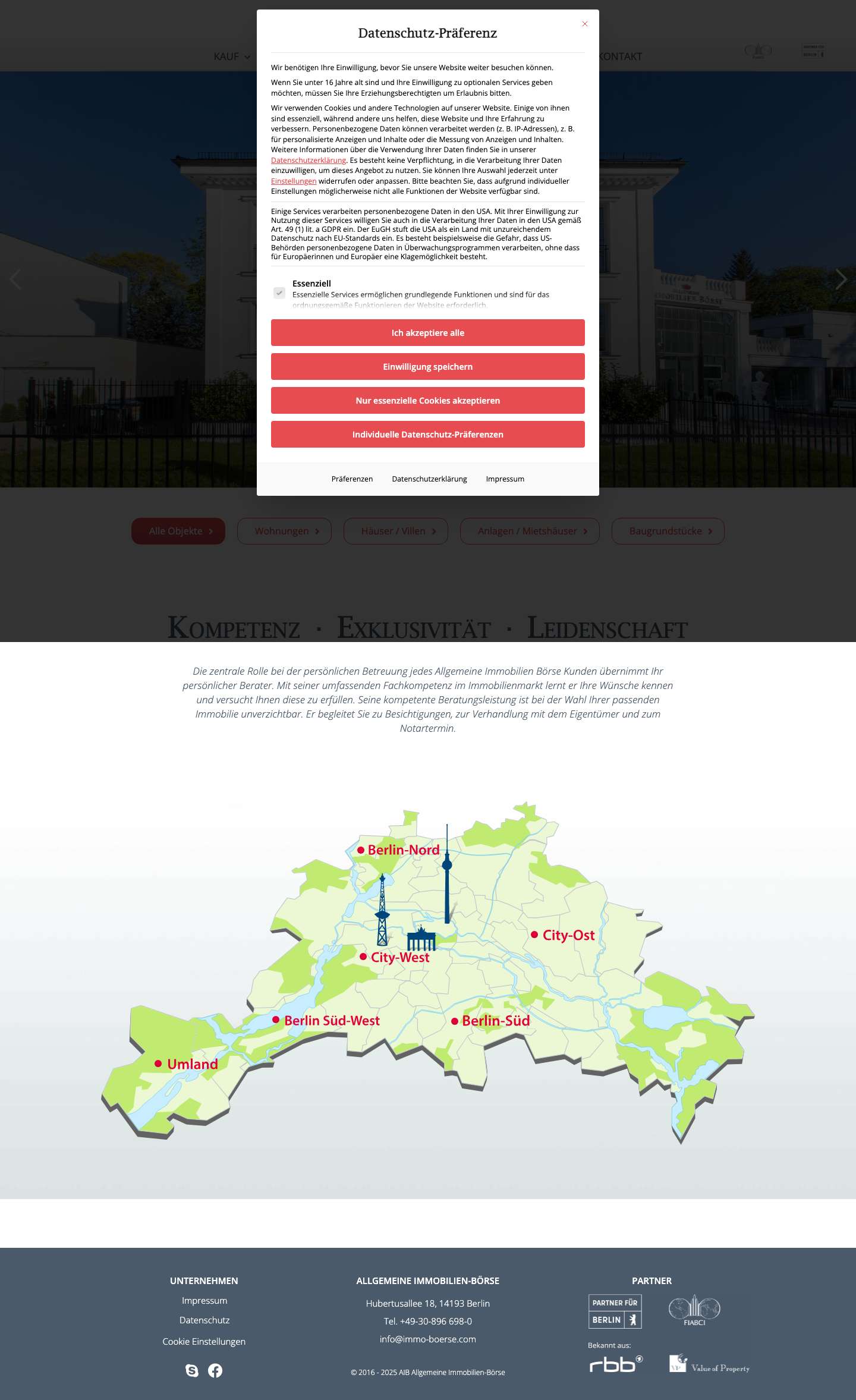 Home - Allgemeine Immobilien-Börse - Full Screenshot