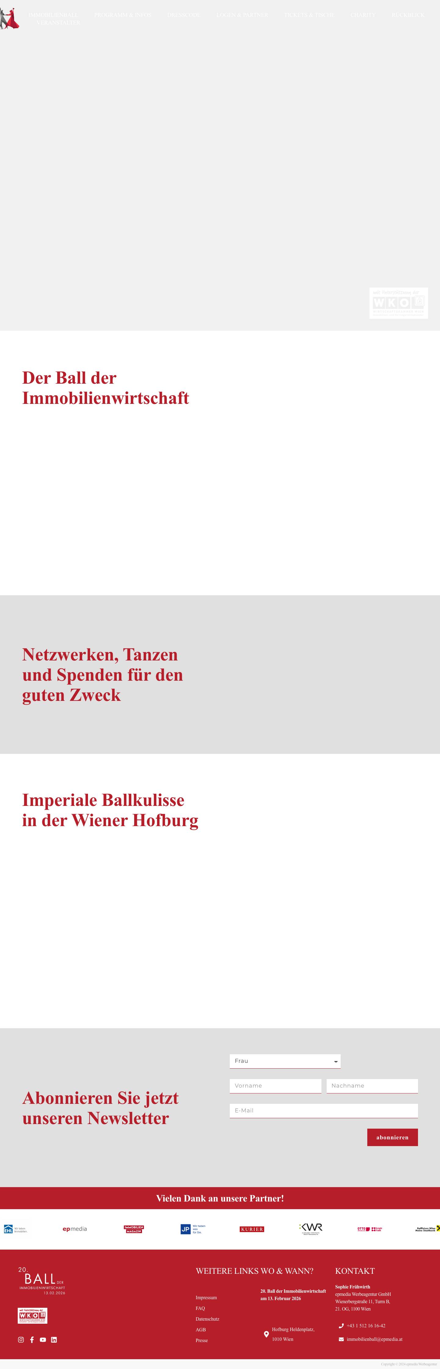 Immobilienball – Ball der österreichischen Immobilienwirtschaft - Full Screenshot