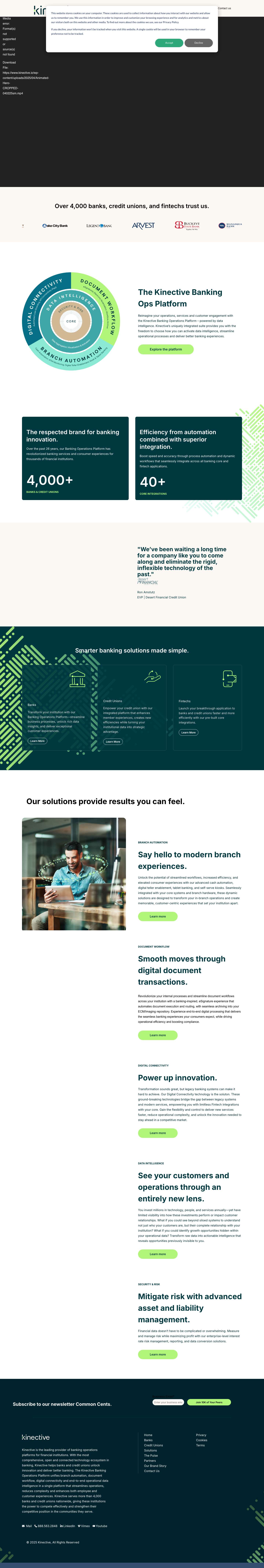 Kinective: Deliver Better Banking - Full Screenshot