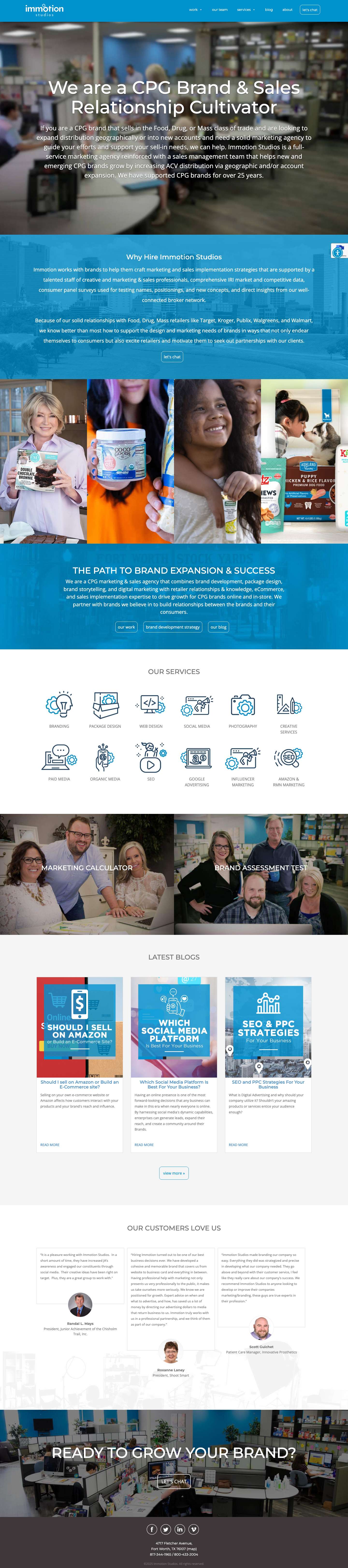 home - Immotion Studios - Full Screenshot