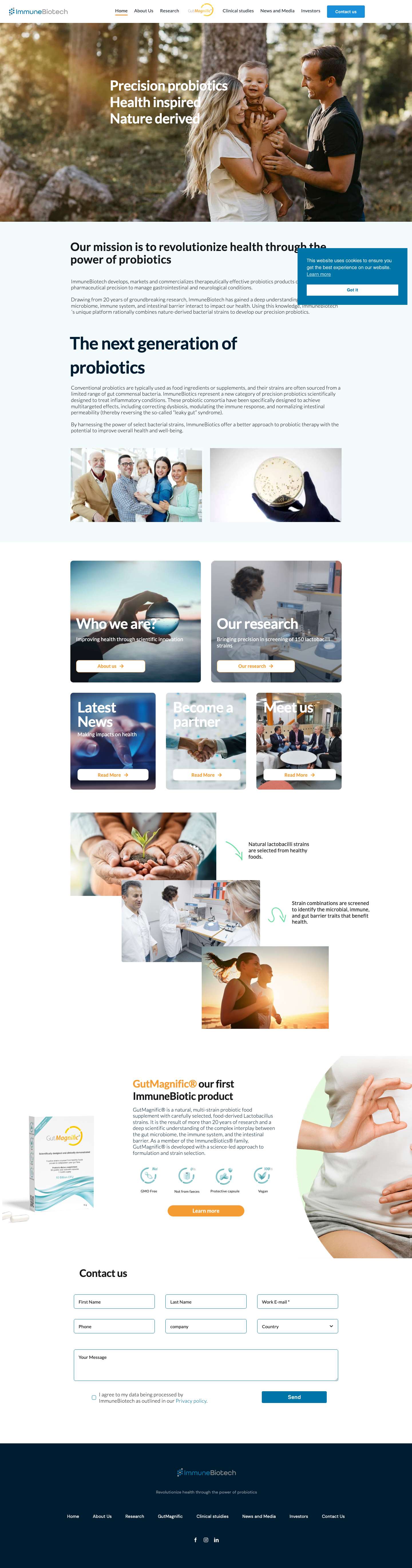 Homepage - ImmuneBiotech - Full Screenshot