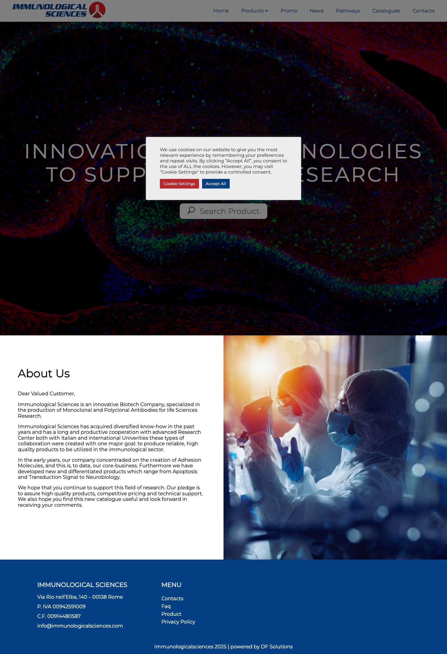 Home - ImmunologicalSciences - Full Screenshot