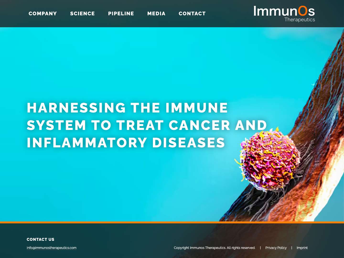 Harnessing the Immune System to treat Cancer and Inflammatory Diseases - Immunostherapy - Full Screenshot