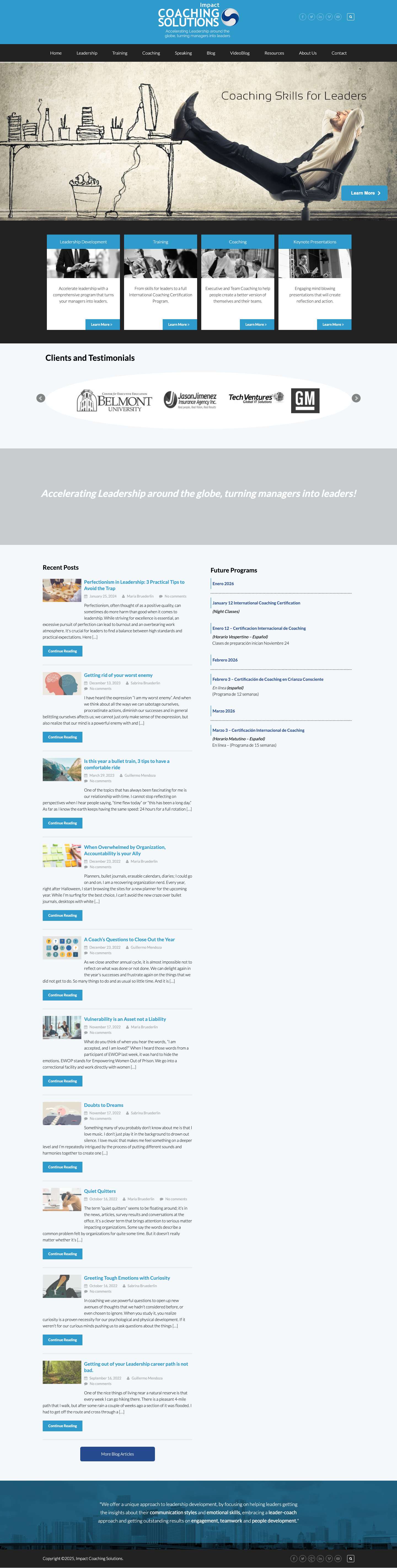 Impact Coaching Solutions - Full Screenshot