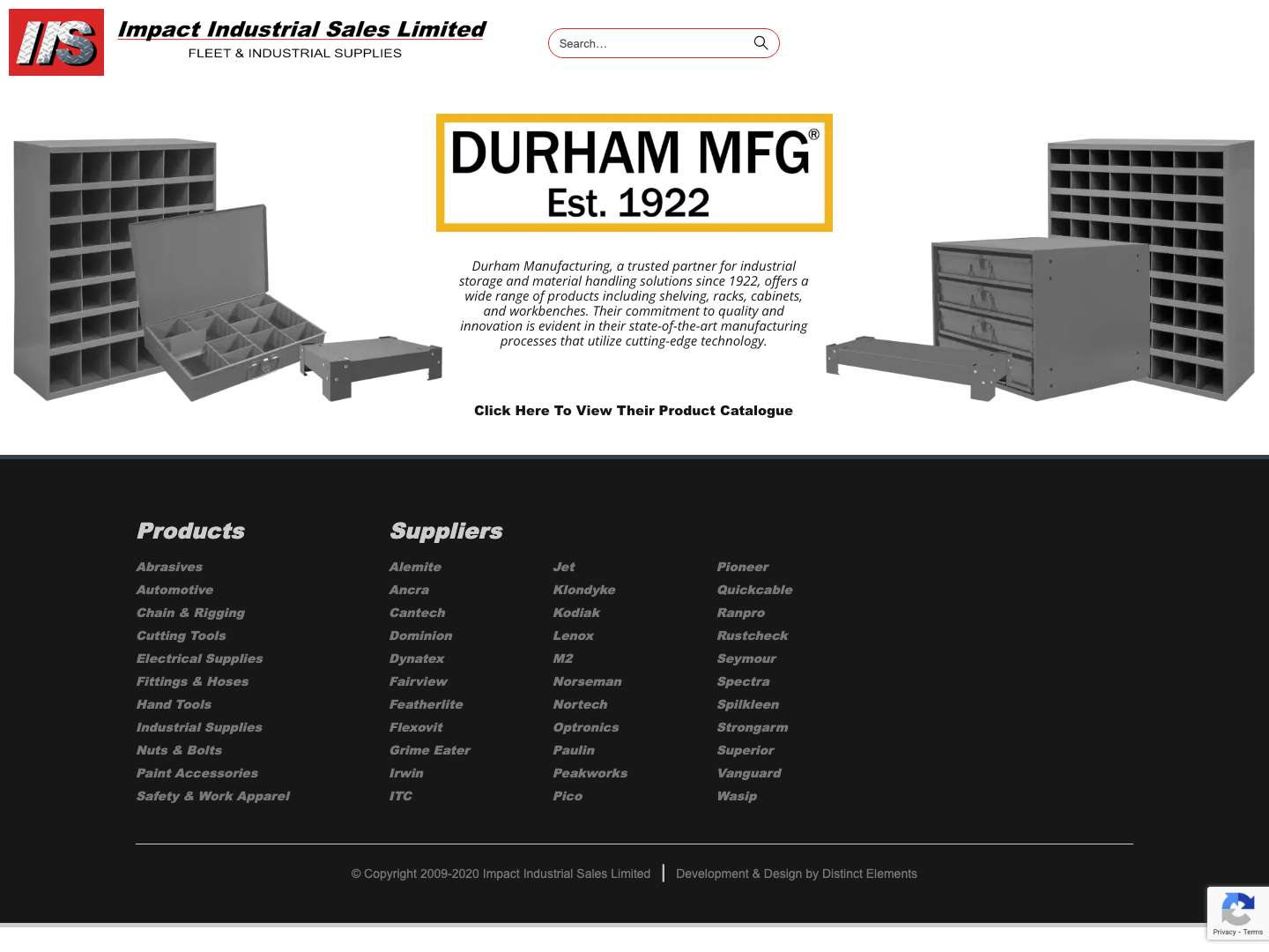 Impact Industrial Sales Limited - Full Screenshot