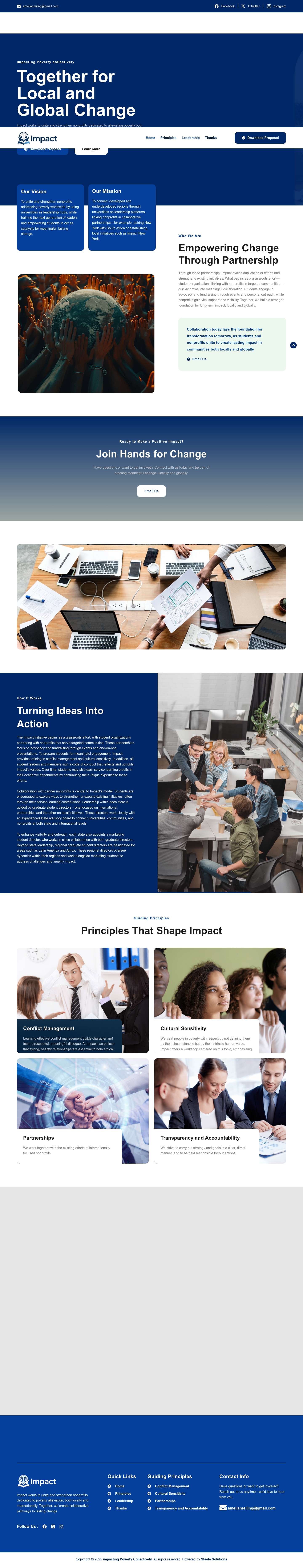 Impacting Poverty collectively - Full Screenshot