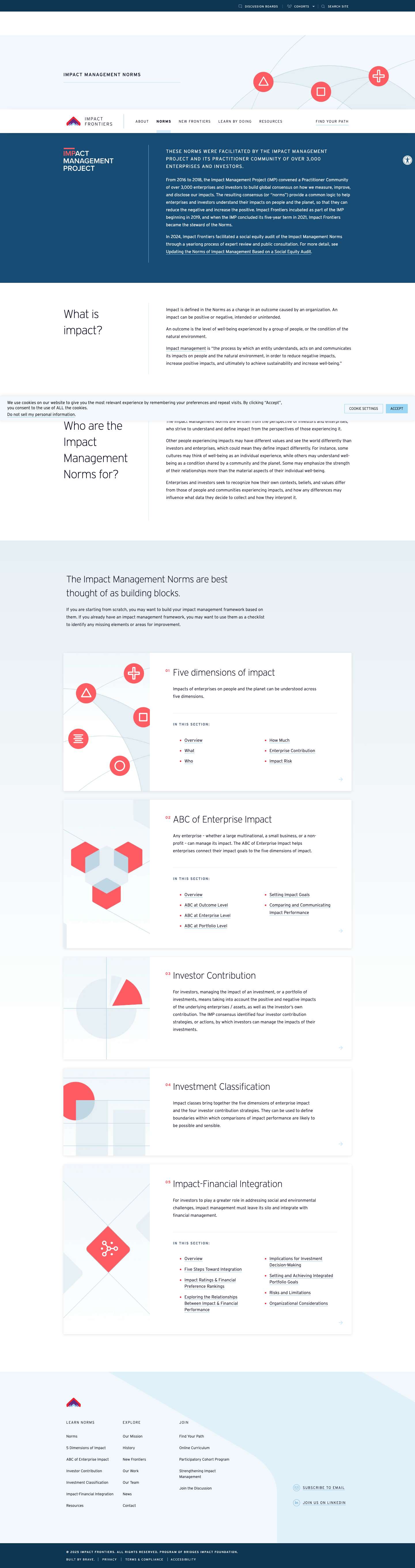 Impact Management Norms | Impact FrontiersAccessibility ToolsIncrease TextDecrease TextGrayscaleHigh ContrastNegative ContrastLight BackgroundLinks UnderlineReadable FontReset - Full Screenshot