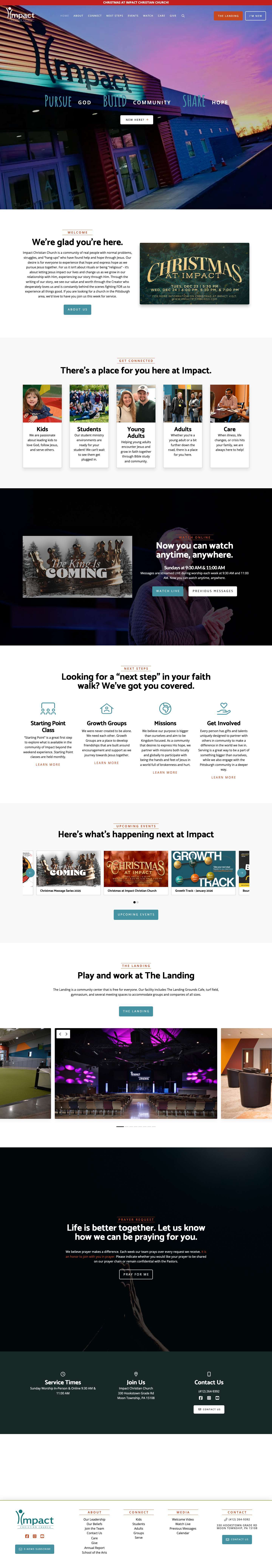 Impact Christian Church | Pittsburgh, PA - Full Screenshot