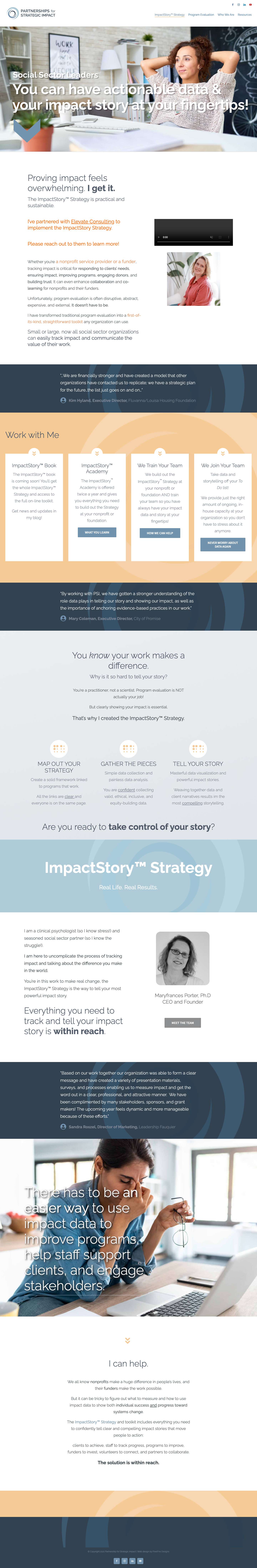 ImpactStory™ Strategy – Real Life. Real Results. - Full Screenshot