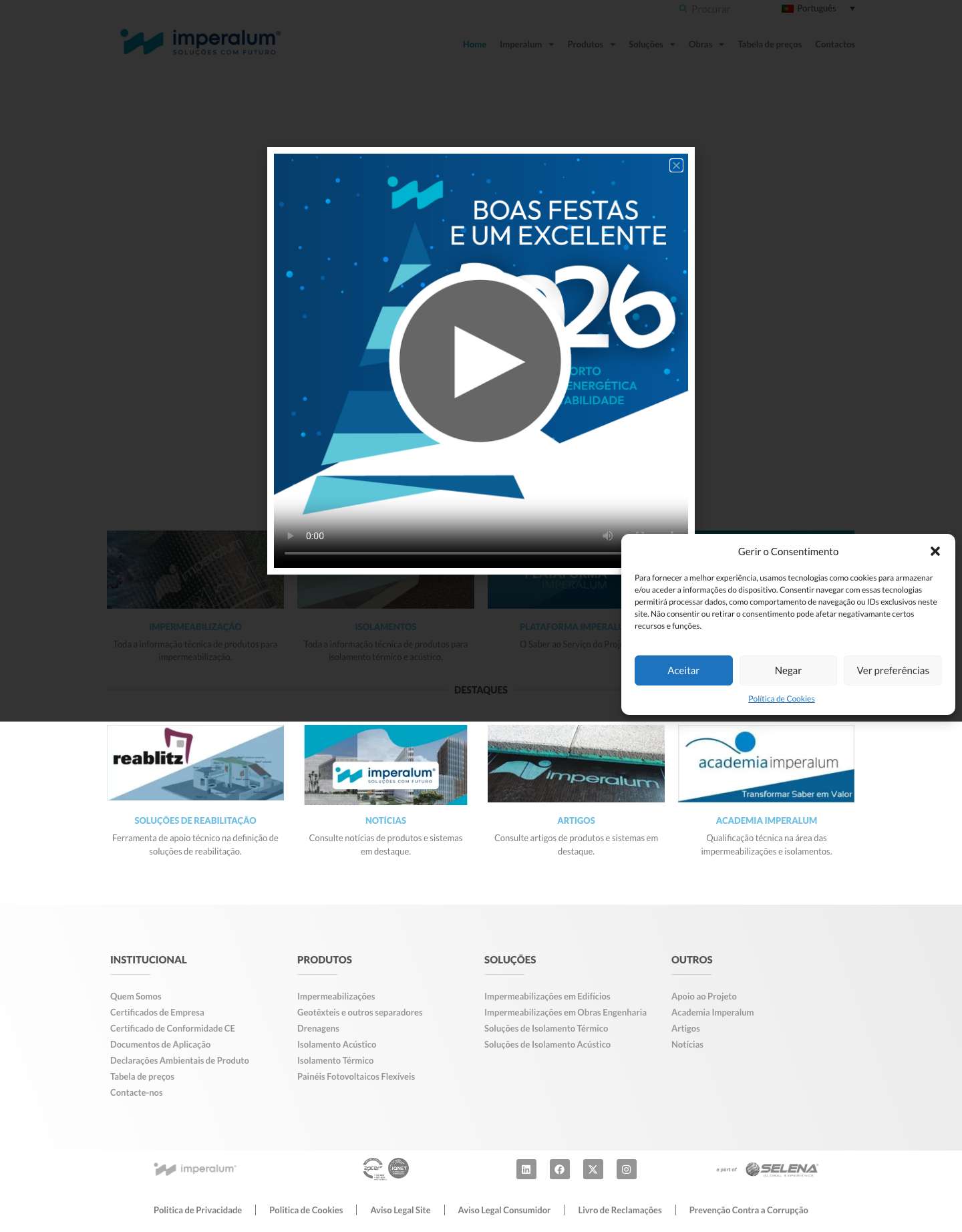 Líder em Impermeabilização | Imperalum - Full Screenshot