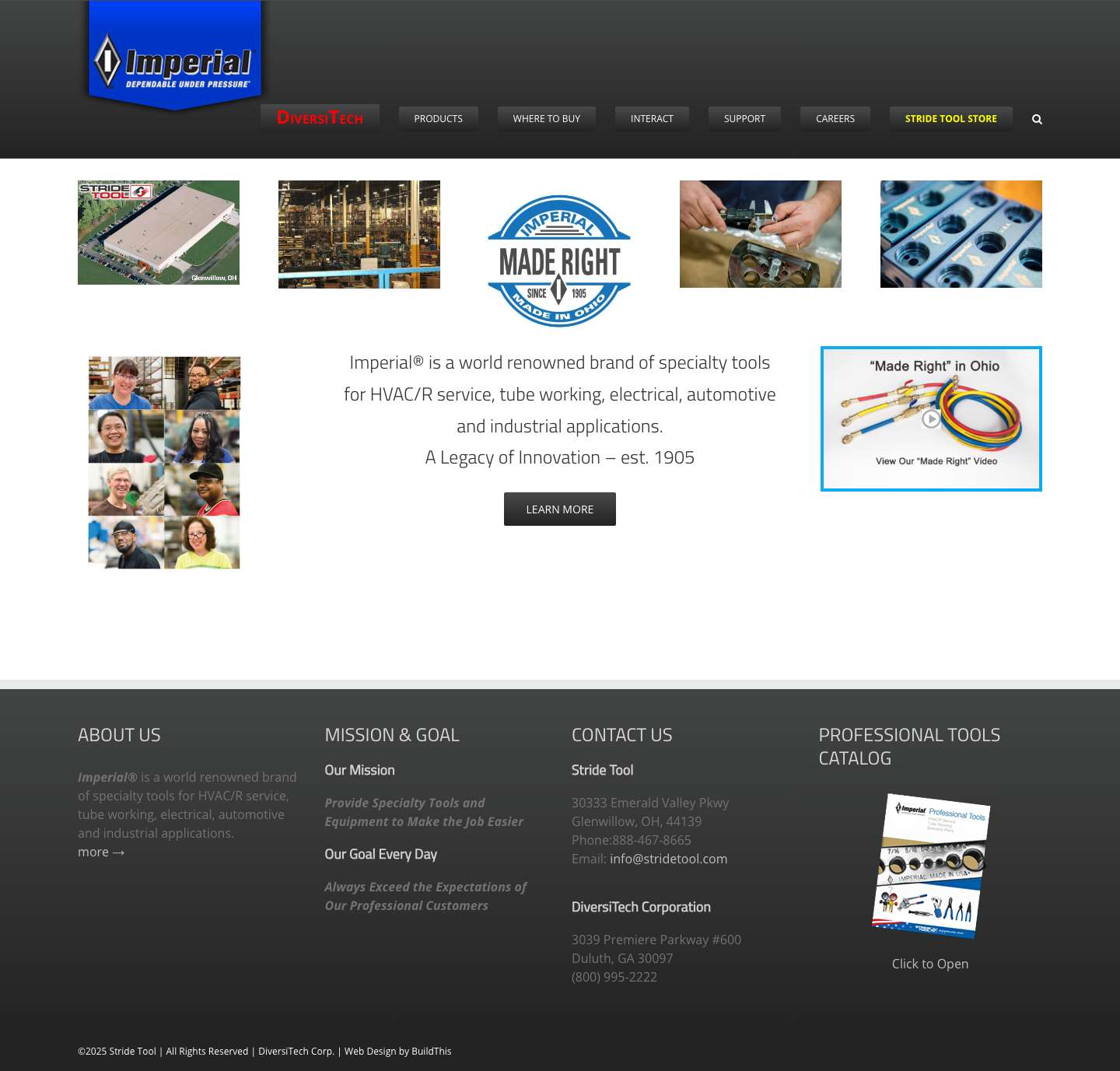 Home - Imperial Tools - Full Screenshot