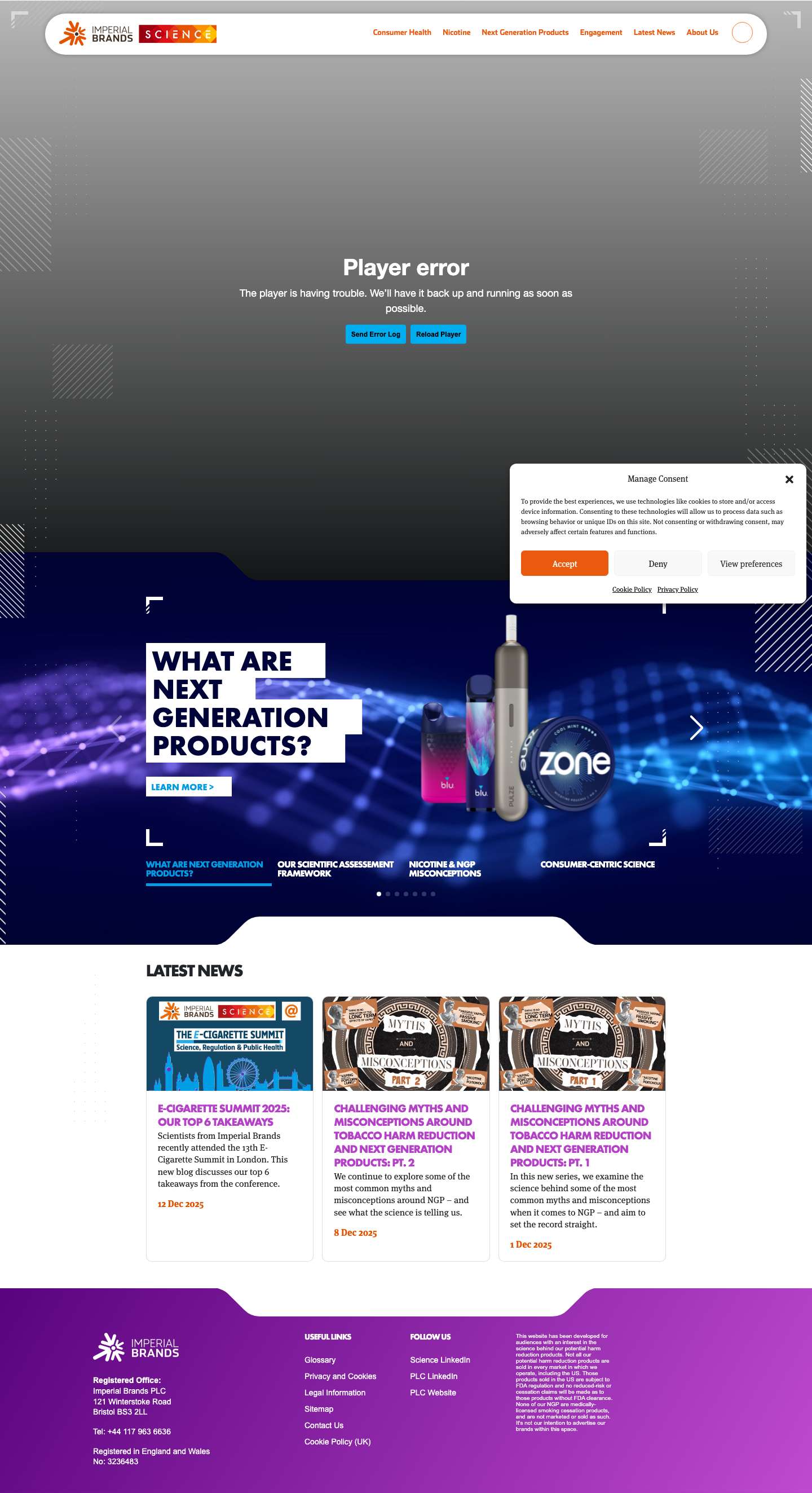 Imperial Brands Science - Full Screenshot