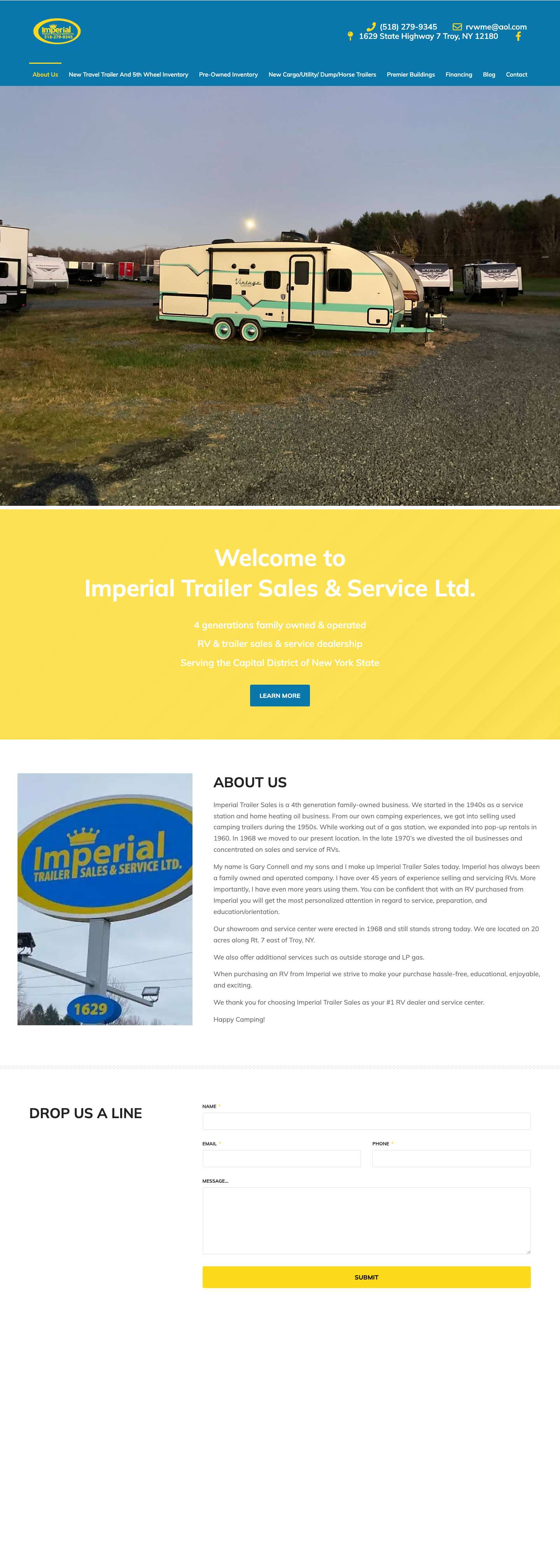 Home - Imperial Trailer Sales - Full Screenshot