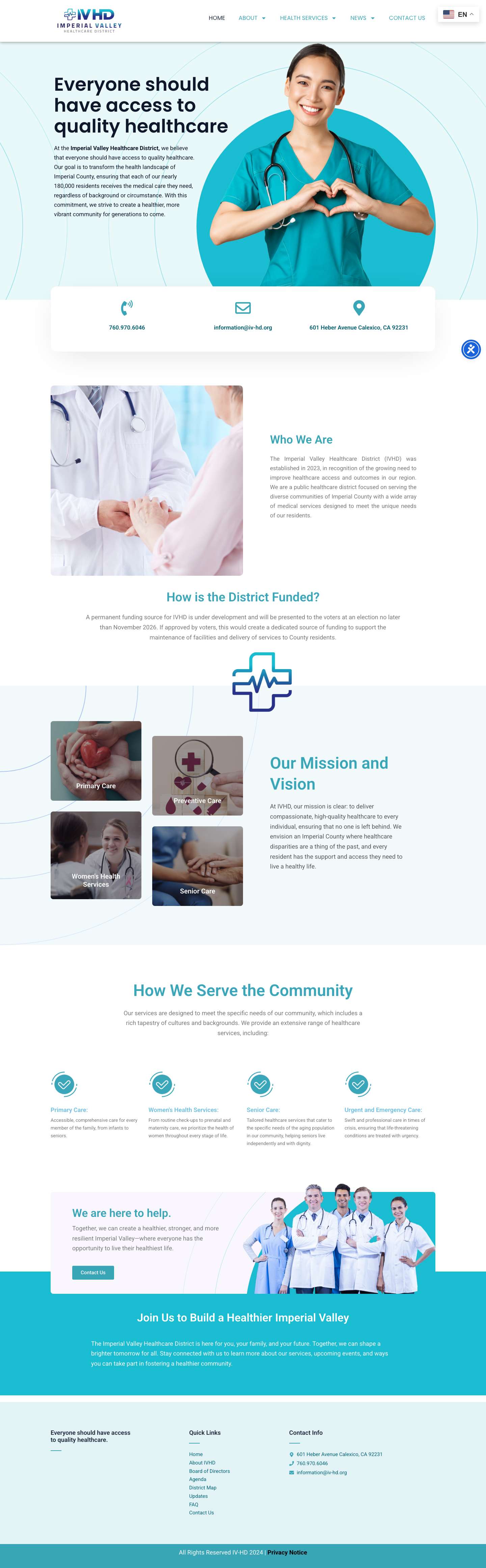 Imperial valley Healthcare District – IV-HD - Full Screenshot