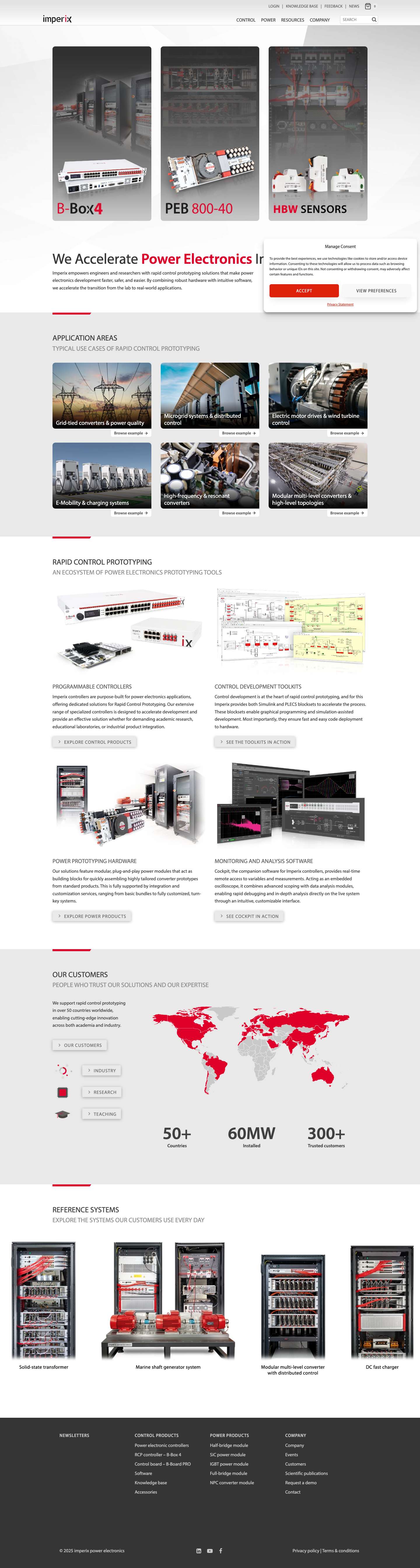 Imperix - Rapid control prototyping solutions for power electronics - imperixShopping CartExpandExpandExpandExpandToggle MenuLinkedinYouTubeFacebookExpandExpandExpandExpand - Full Screenshot