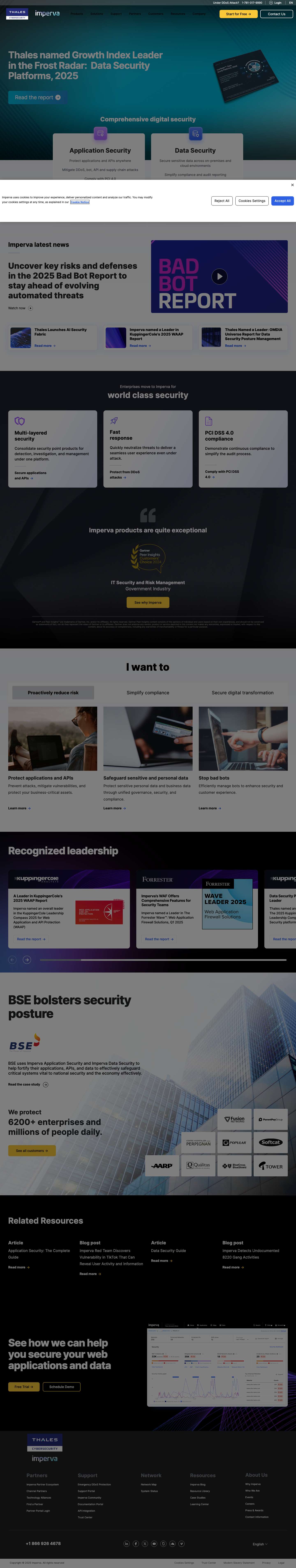 Cyber Security Leader | Imperva, Inc. - Full Screenshot