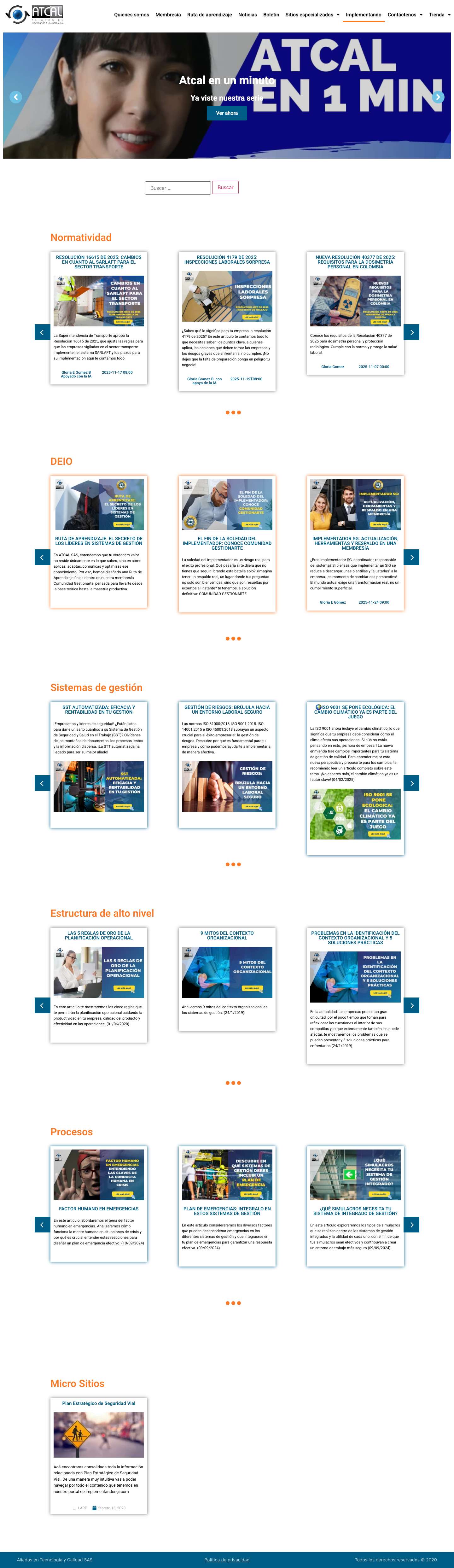 IMPLEMENTANDO SGI - Librería de la Gestión ahora es Implementando SGI; Encuentre todo lo que siempre quiso saber de los Sistemas de Gestión - Full Screenshot
