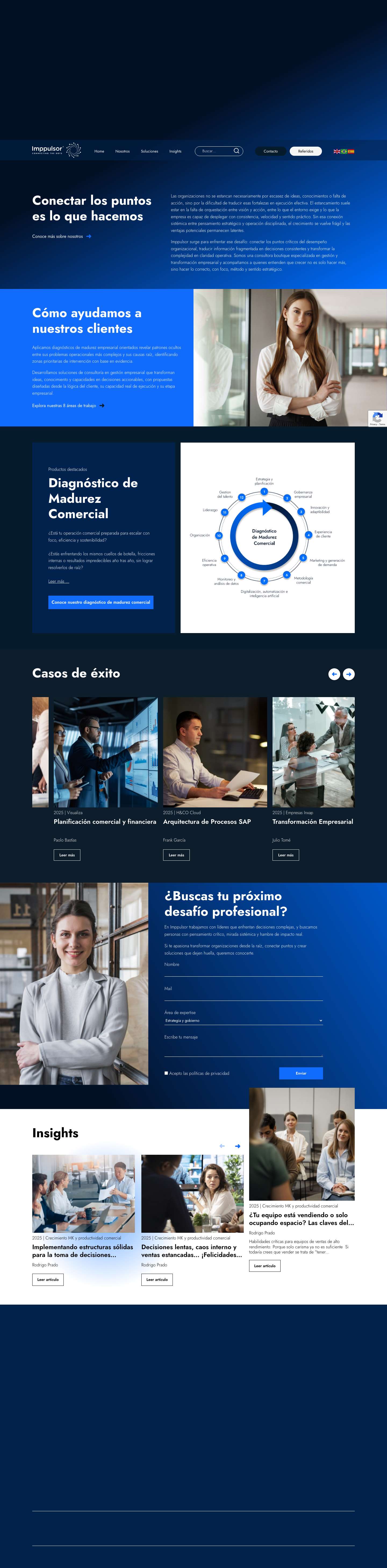 Consultoría boutique en gestión empresarial - Full Screenshot