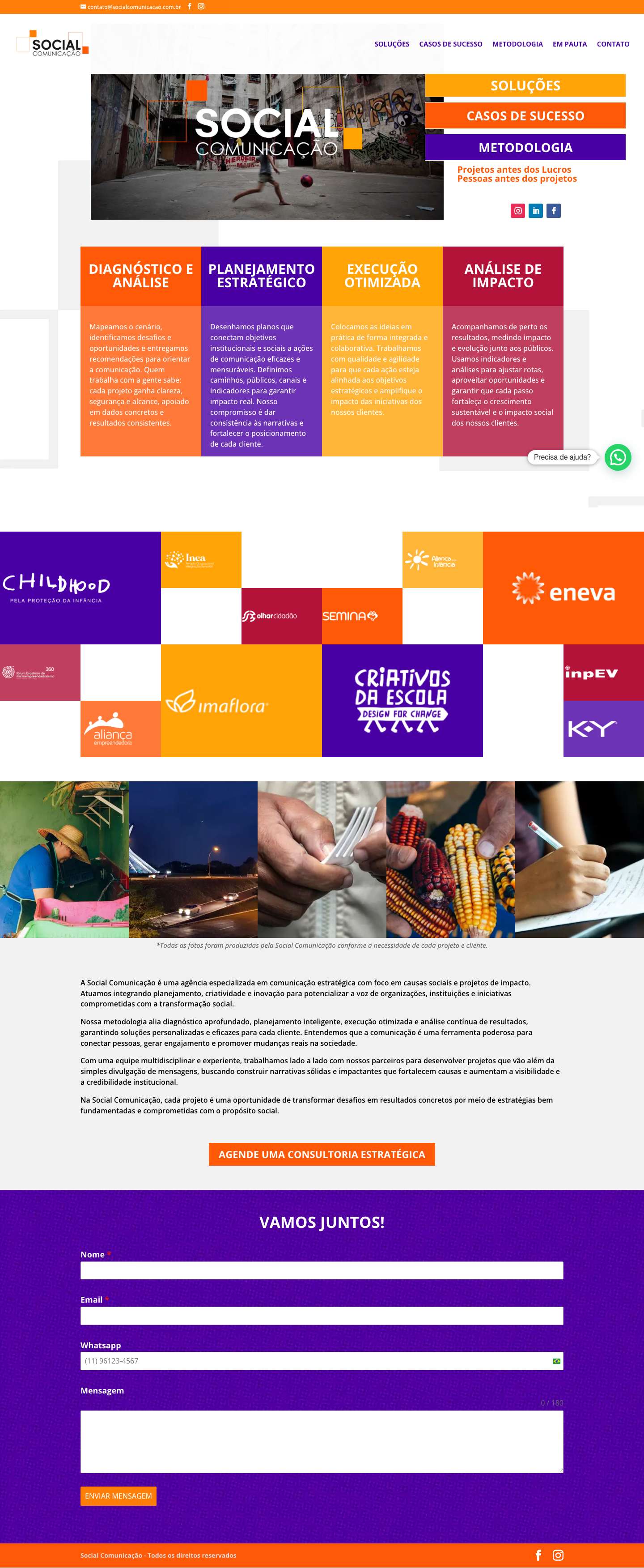 Home - Social ComunicaçãoWhatsApp - Full Screenshot