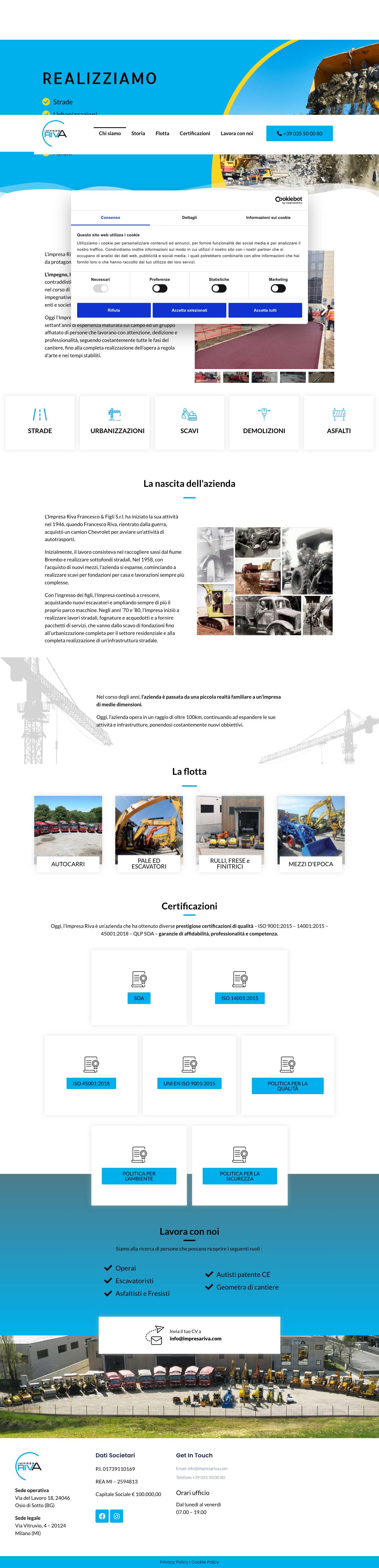 Strade, Urbanizzazioni, Scavi, Demolizioni, Asfalti - Full Screenshot