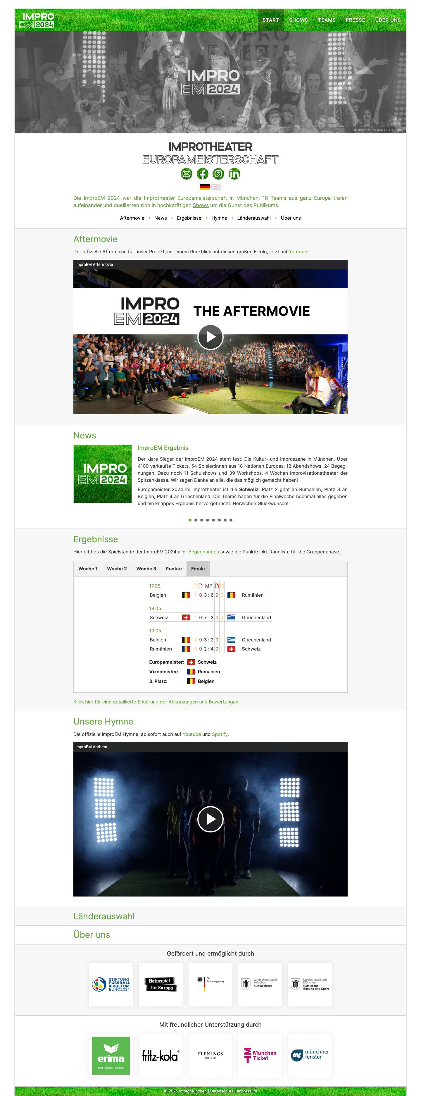 ImproEM | European Masters in Improvised Theater - ImproEM - Full Screenshot