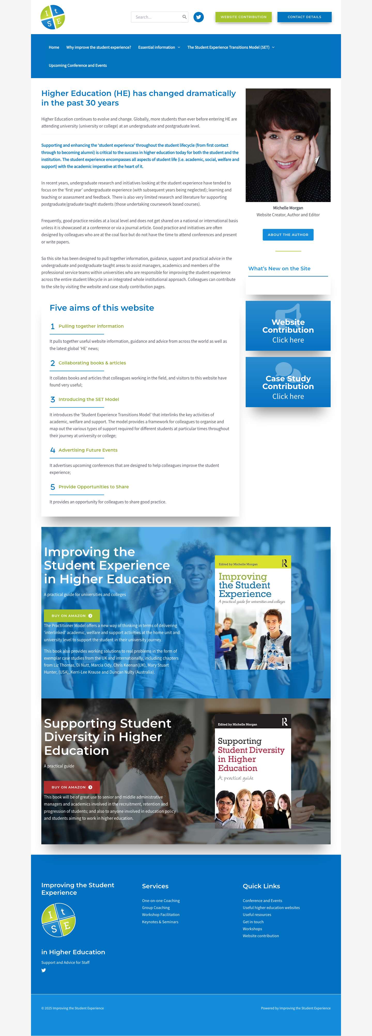 Improving the Student Experience - Full Screenshot