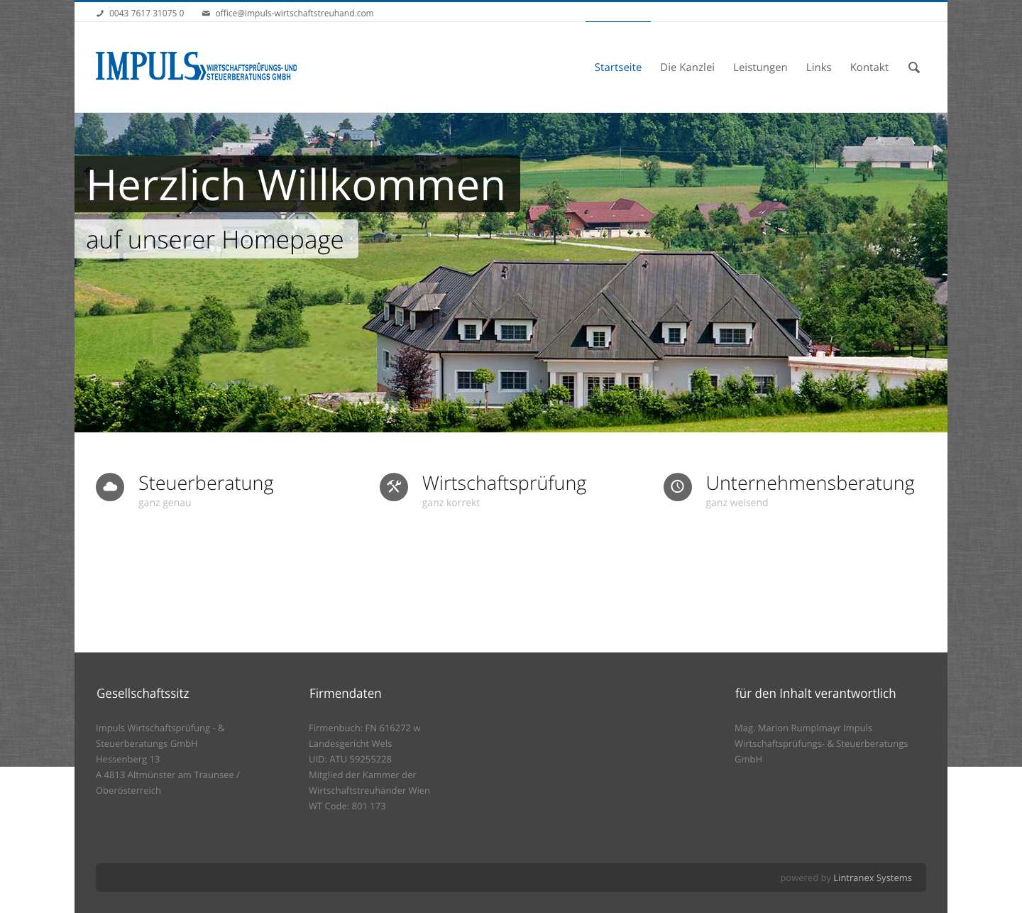 Impuls Wirtschaftsprüfungs- und Steuerberatungs GmbH - Full Screenshot