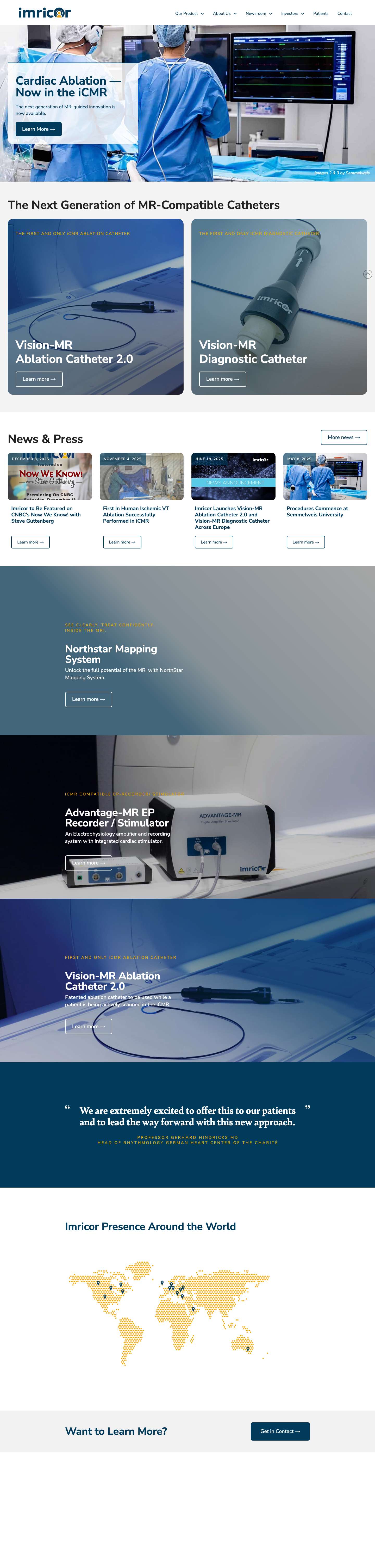 Imricor · Pioneering Innovative Medical Technology Since 2006imricorimricorimricorimricor - Full Screenshot