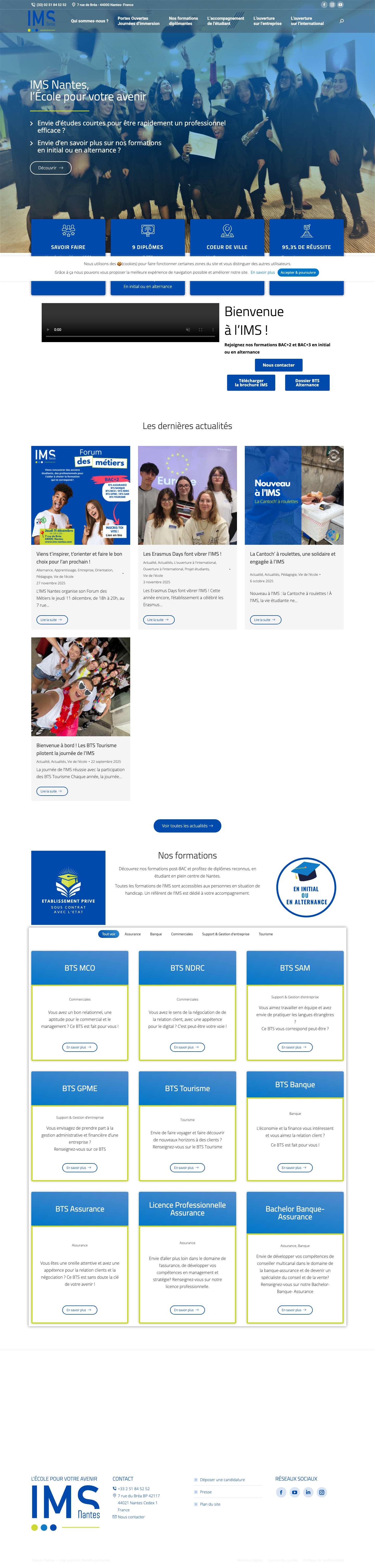 Ecole BAC+2 - IMS - Full Screenshot