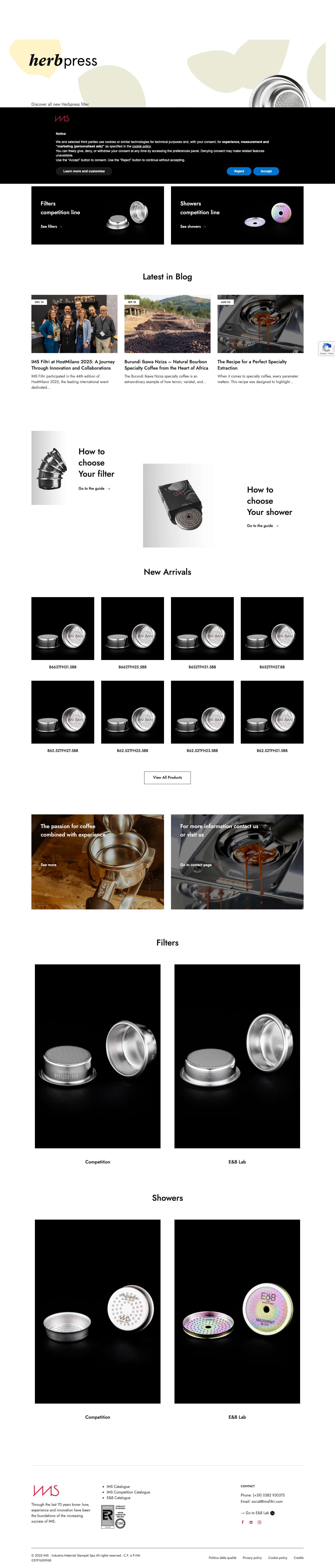 Home - IMS Materiali stampati - Full Screenshot