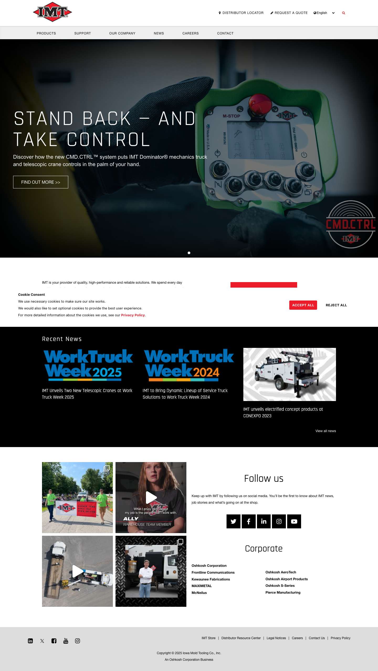 Home Page - Iowa Mold Tooling Co., Inc. : Iowa Mold Tooling Co., Inc. - Full Screenshot