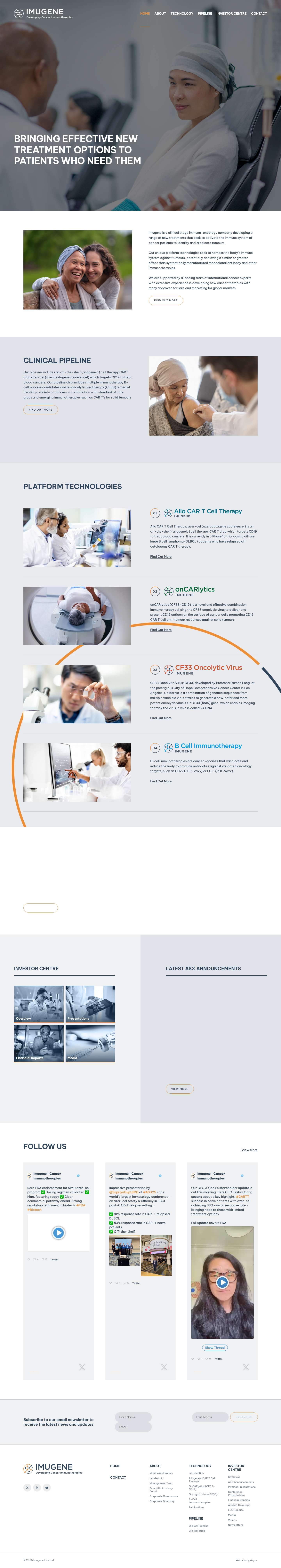 Imugene Limited - Full Screenshot