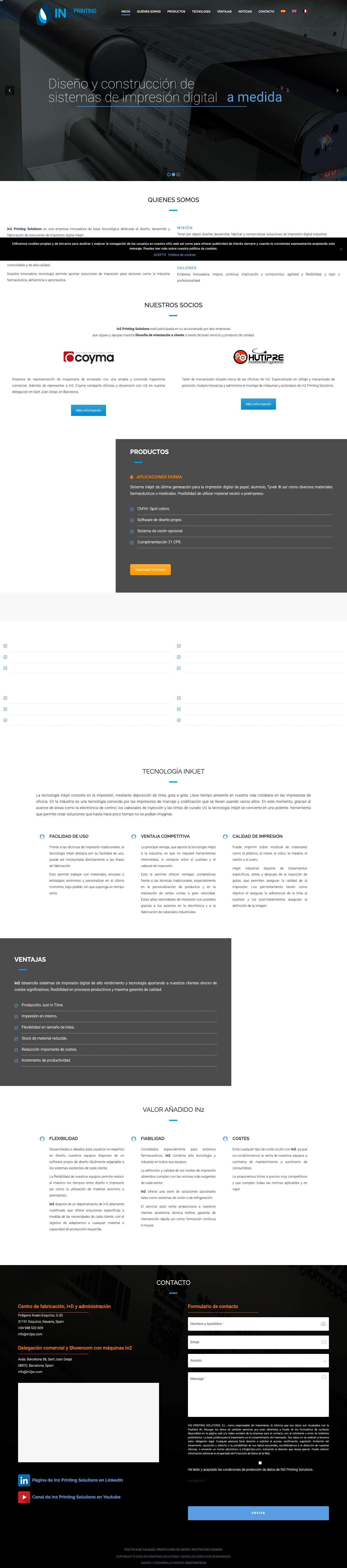 IN2 Printing Solutions - Full Screenshot