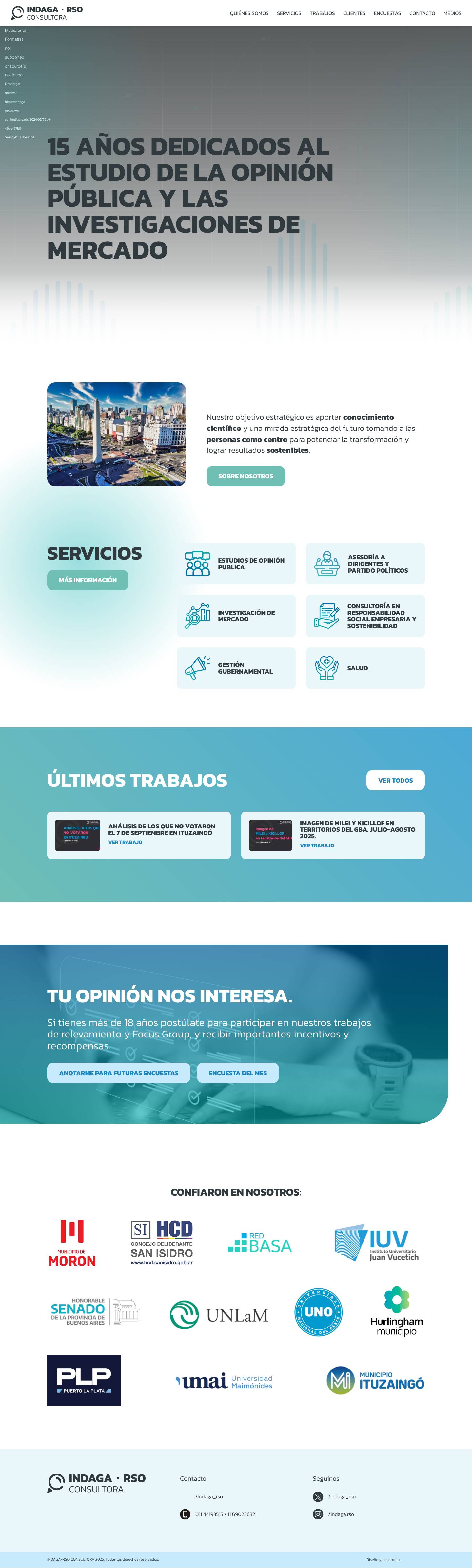 Home • Indaga-RSA - Full Screenshot