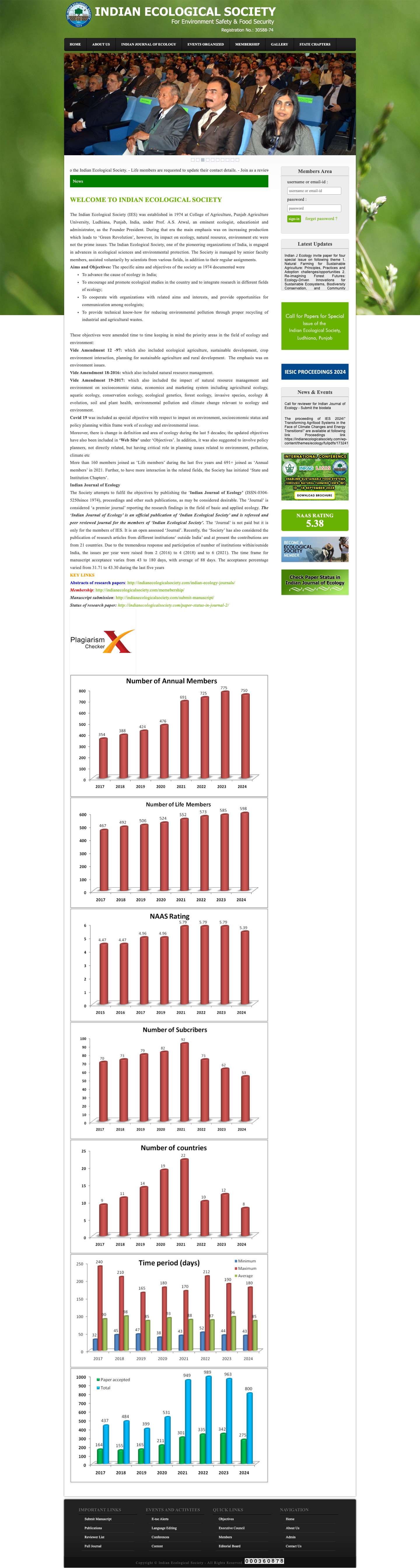 Indian Ecological Society - Full Screenshot