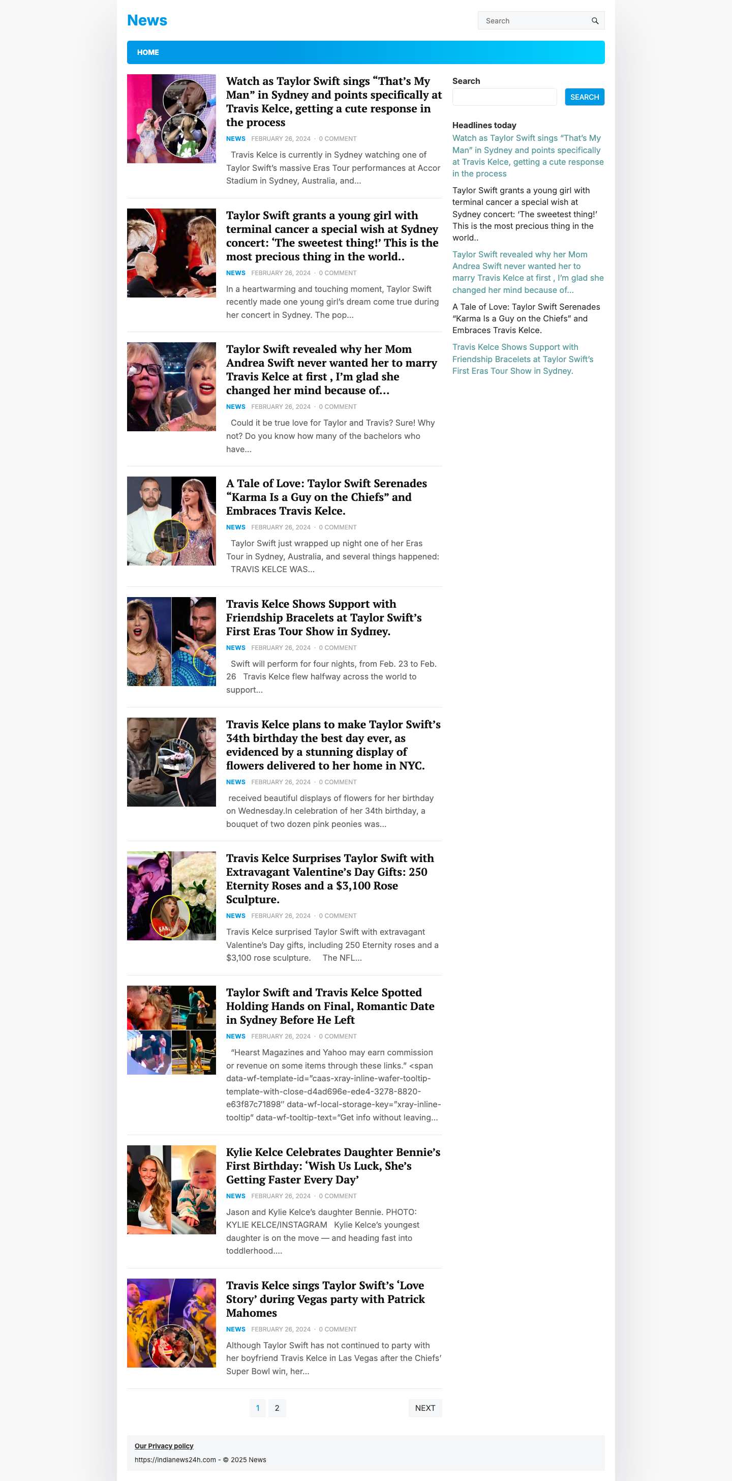 News - - Full Screenshot