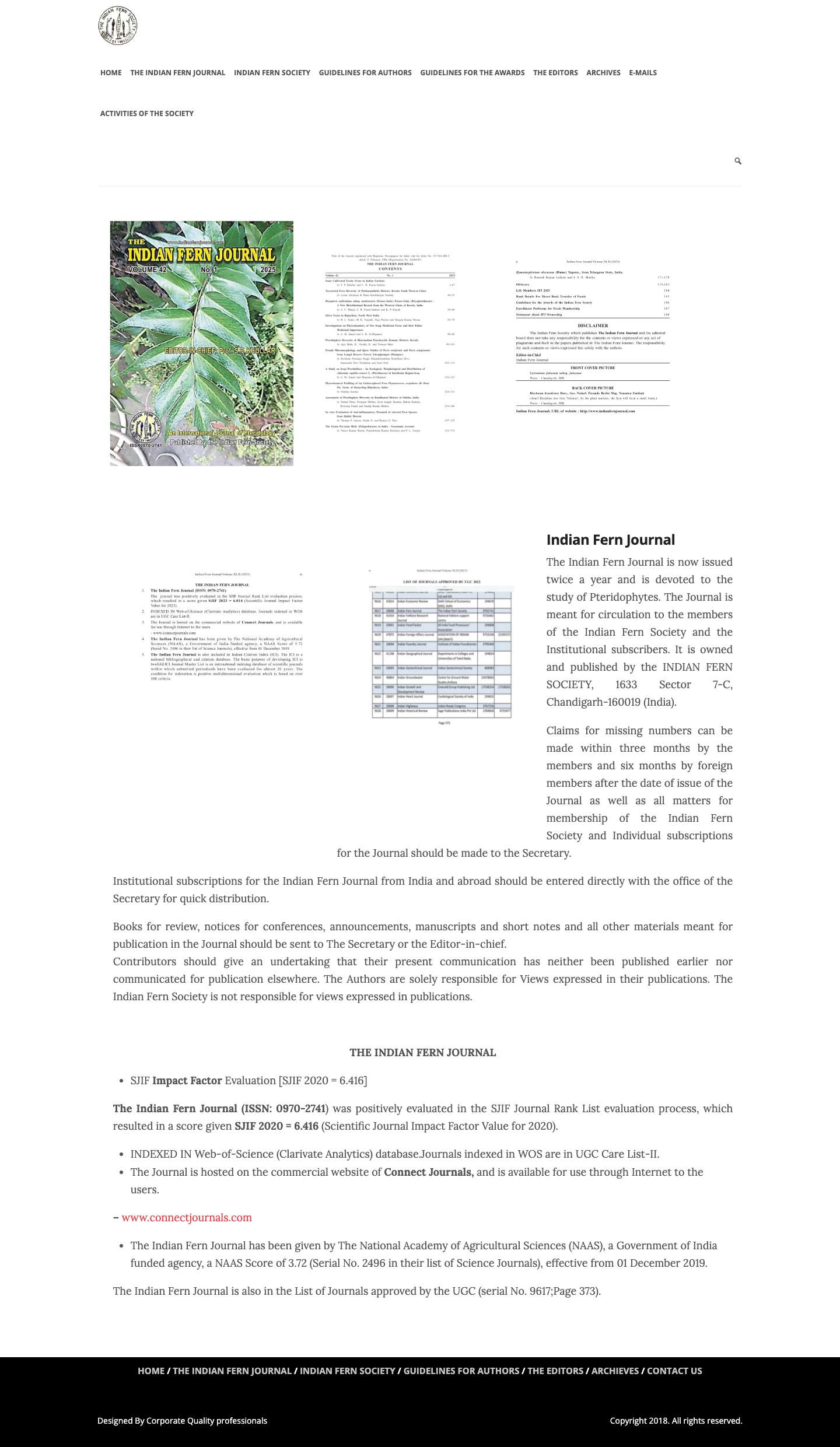 The Indian Fern Journal - Full Screenshot