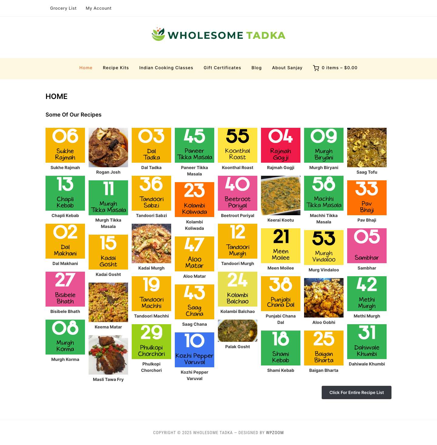 Wholesome Tadka – Customized, Healthy, Tasty Recipe Box - Full Screenshot