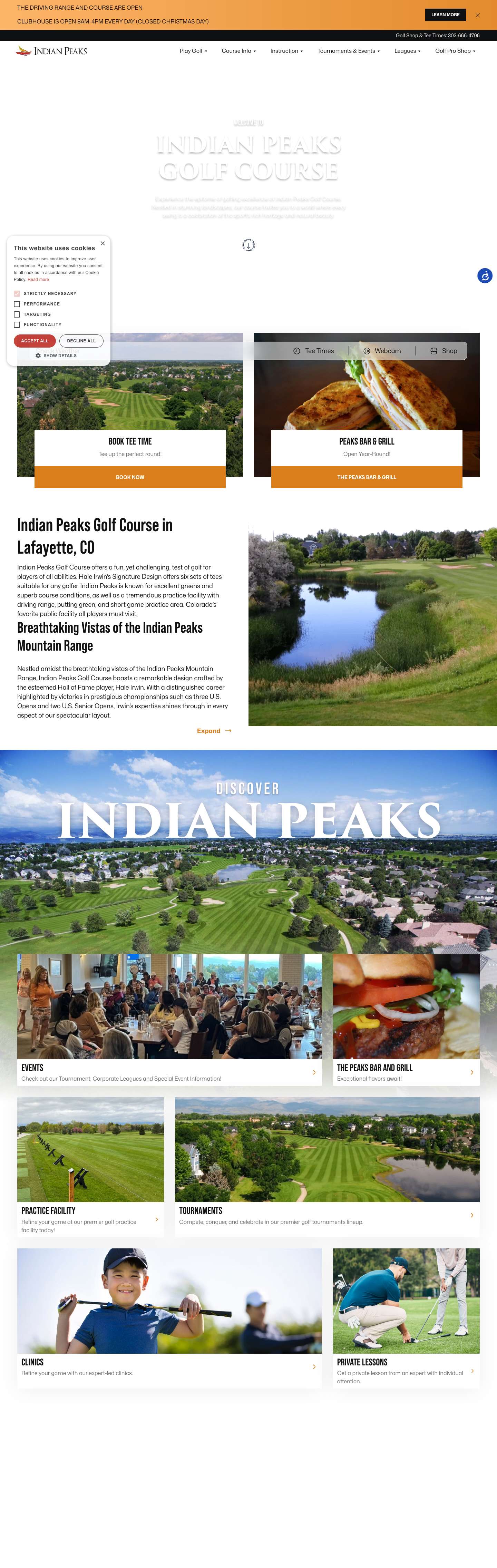 Indian Peaks Golf Course | Denver Area Public Golf Courseicon-arrow-right-svg - Full Screenshot