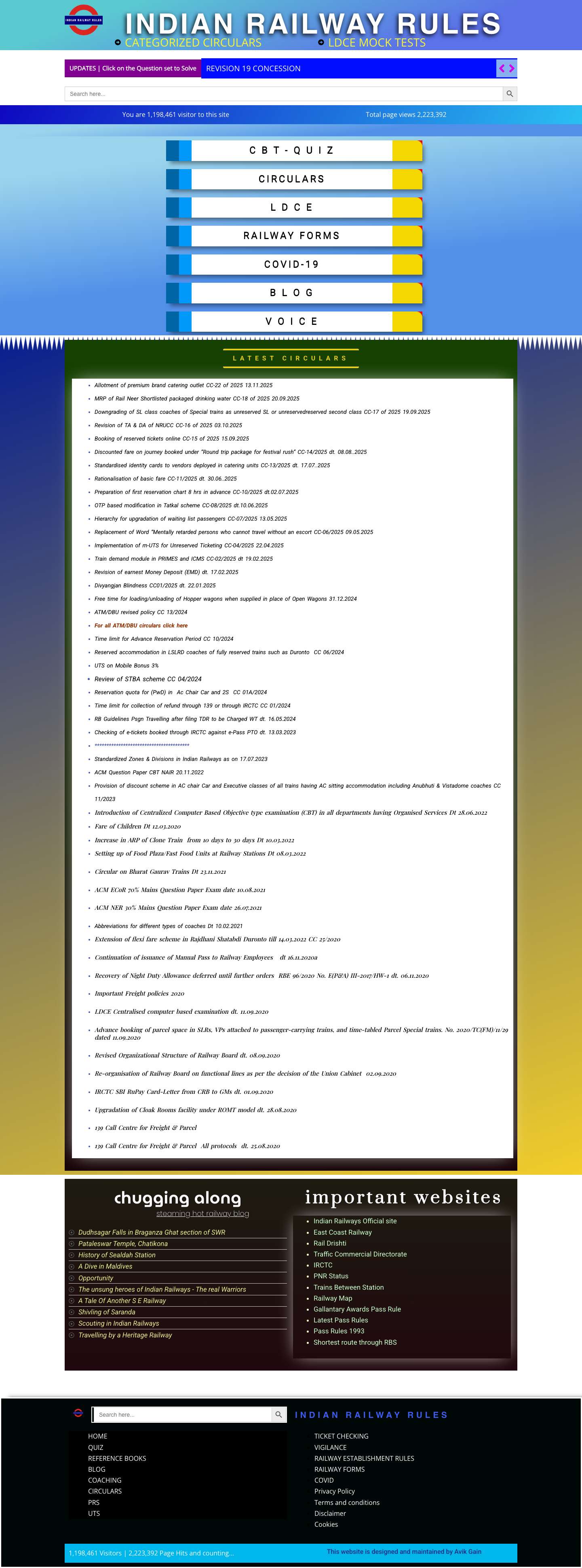 Indian Railway Rules – Categorized Rules For Every Commercial Staff - Full Screenshot