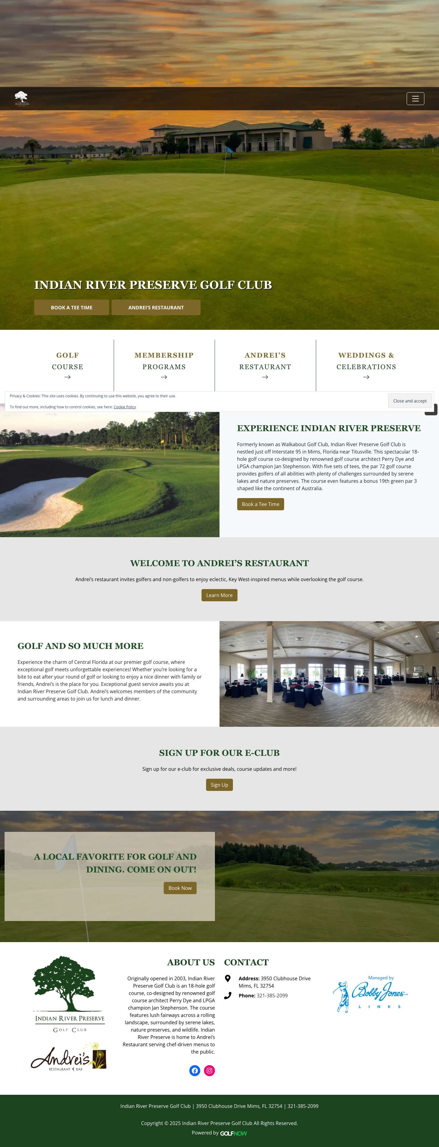 Home - Indian River Preserve Golf Club - Full Screenshot