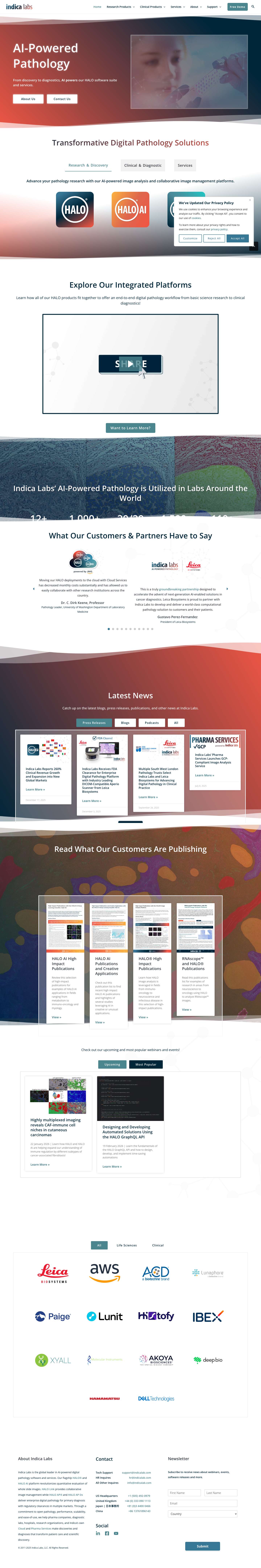 AI-Powered Pathology - Indica Labs AI-Powered Pathology - Full Screenshot