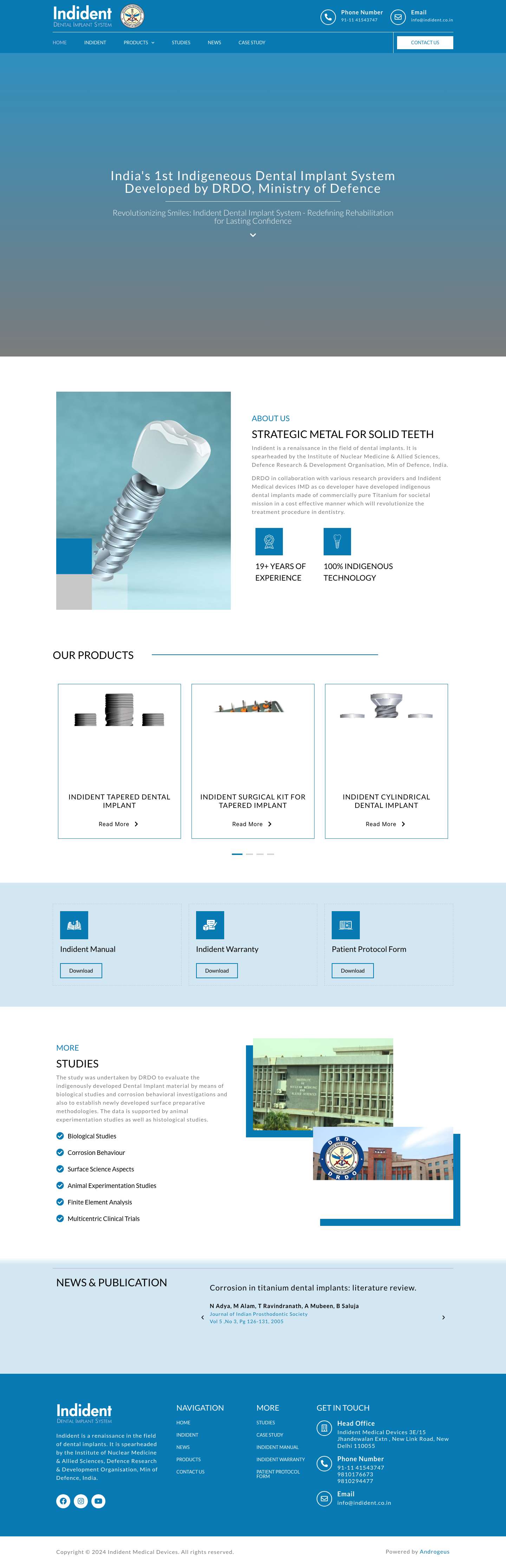 Indident – Dental Implant System - Full Screenshot