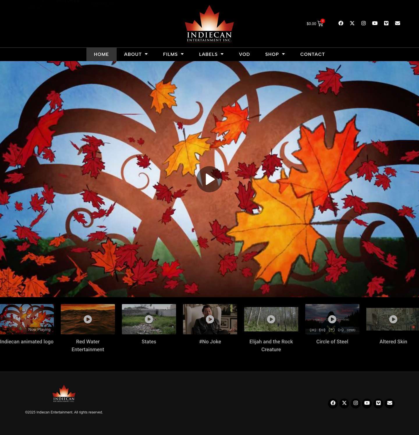 Home - Indiecan Entertainment - Full Screenshot