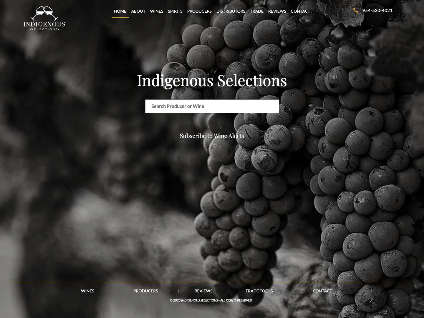 Indigenous Selections – Winery - Full Screenshot