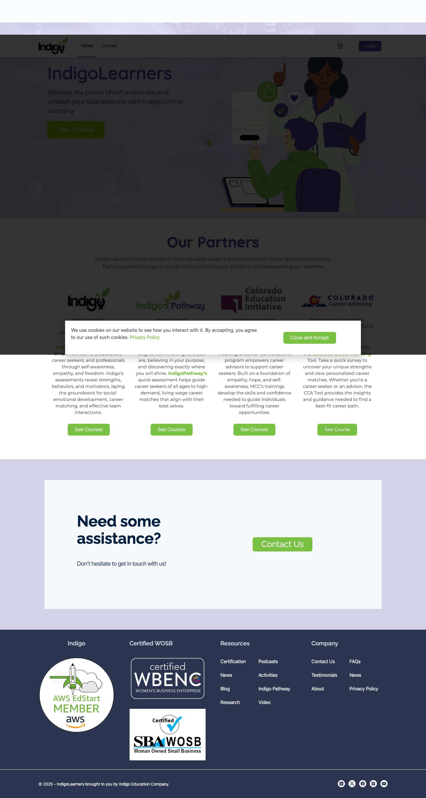 IndigoLearners – Your Gateway for Indigo’s Online Courses - Full Screenshot