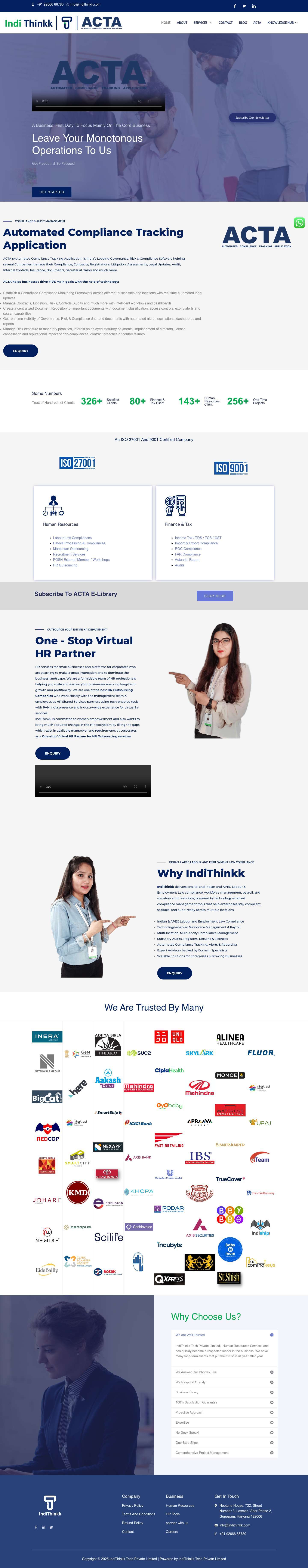 Home - IndiThinkk Tech Private Limited - Full Screenshot