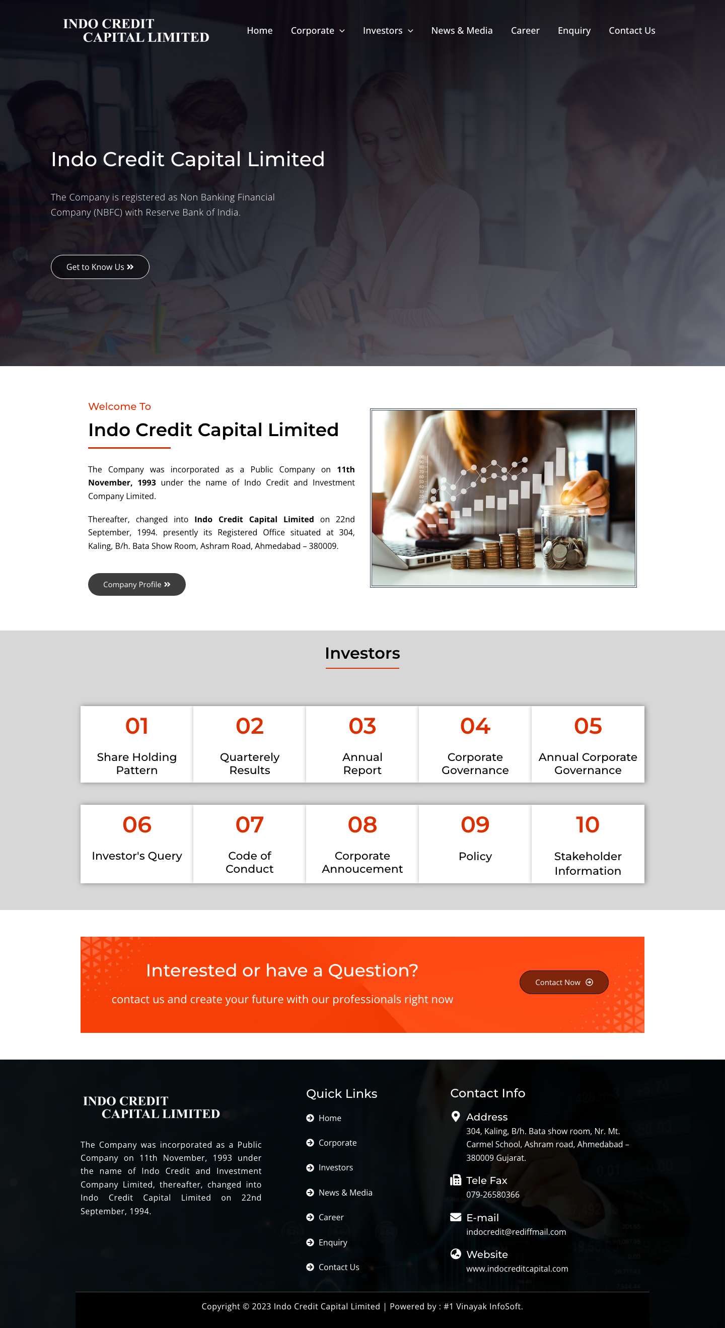 Indo Credit Capital Limited - Full Screenshot